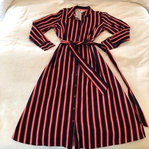 Boden Striped Shirt Dress